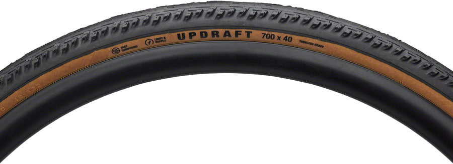 Teravail Updraft Tire 700 X 40, Tubeless, Folding, Tan, Light And Supple, Fast Compound