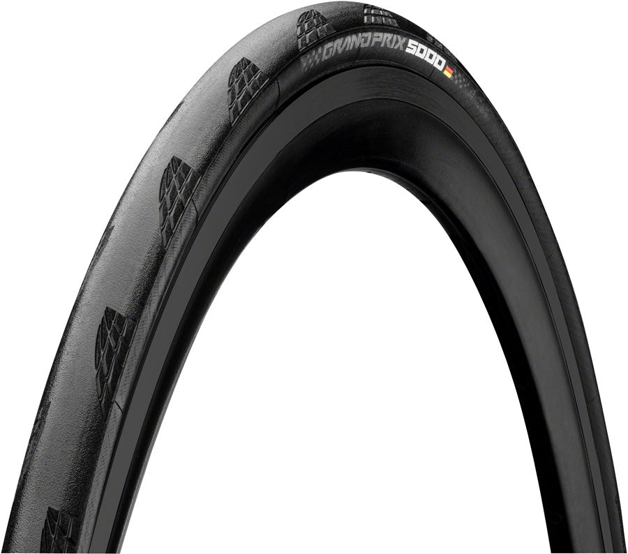 Continental Grand Prix 5000 Tire 700 X 23, Clincher, Folding, Black, Black Chili, Vectran Breaker, Lazer Grip, Act
