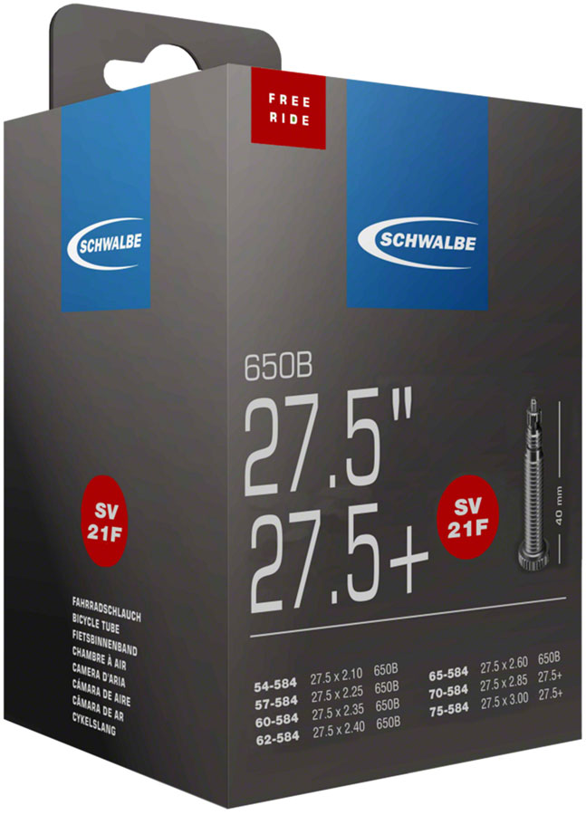 Sv21 F, Regular Weight, 40mm Presta Valve, 54 584, 57 584, 60 584, 62 584, 65 584, 70 584, 75 584/27.5''+