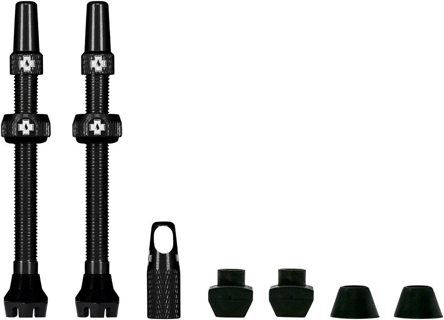 Muc Off V2 Tubeless Valve Kit Black, 80mm, Pair