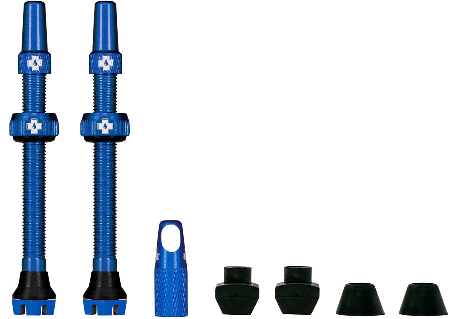 Muc Off, V2, Tubeless Valve, Presta, 44mm, Blue, Pair