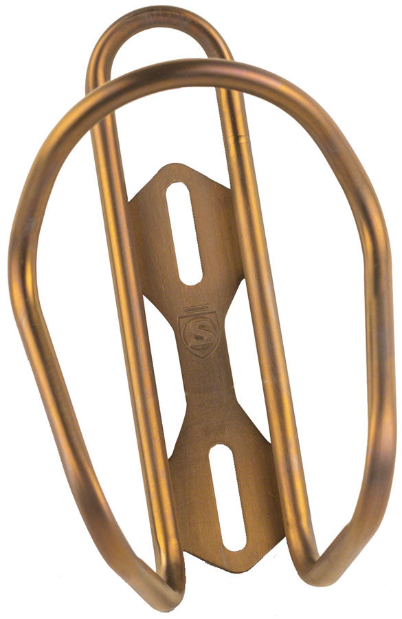 Silca Anodized Titanium Bottle Cage Bourbon