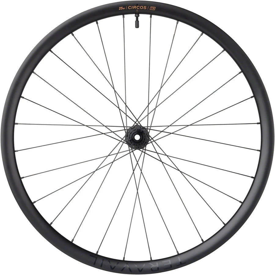 Teravail Circos Gravel Carbon Rear Wheel, 700c, 12x142mm, Center-Lock,, XDR, Black