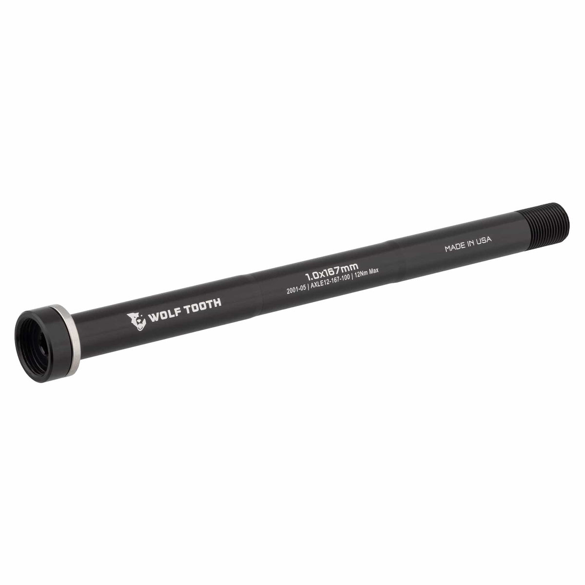 Wolf Tooth Rear Thru Axle, M12x1.5, 178mm, Black