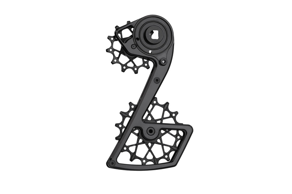 Rear Derailleur Cage + Pulleys Kit for SRAM Force AXS 12-speed (black/orange)