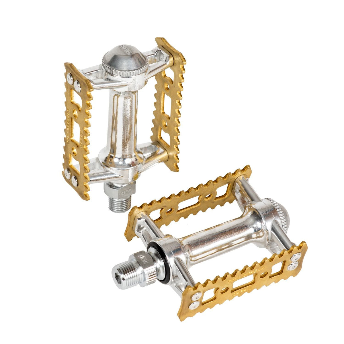 MKS Sylvan Stream Pedals, Raw Brass (Circles Edition)