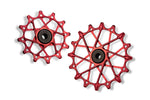 Garbaruk Rear Derailleur Pulleys, SRAM 11/12 Speed, 12T + 16T, Red