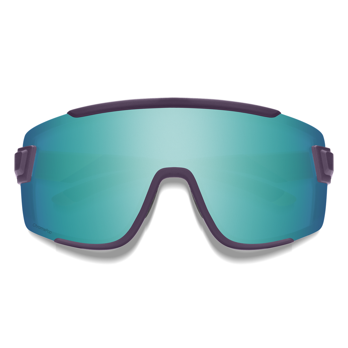 Smith Wildcat Sunglasses, Matte Purple/Cinder/Hi Viz, ChromaPop Opal Mirror