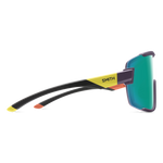 Smith Wildcat Sunglasses, Matte Purple/Cinder/Hi Viz, ChromaPop Opal Mirror