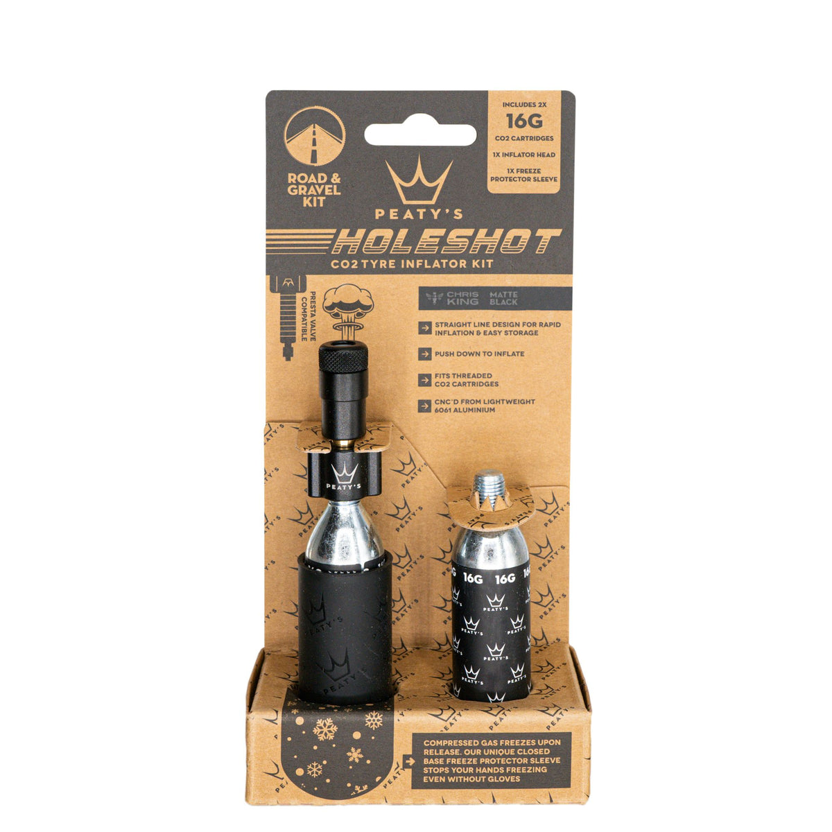 Peaty's Holeshot CO2 Gravel & Road Tire Inflator