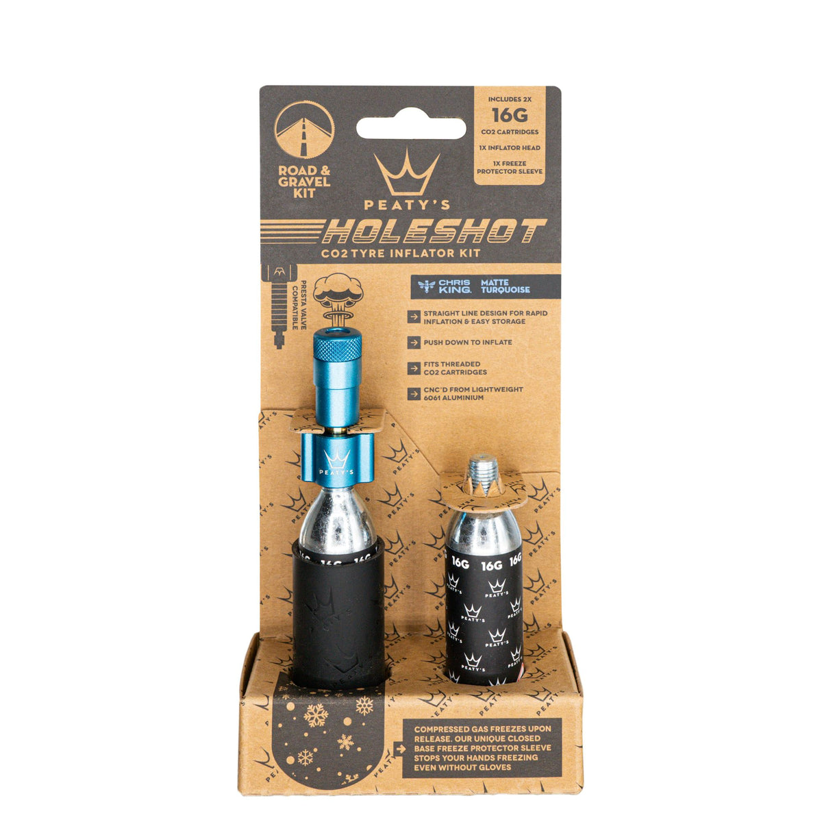 Peaty's Holeshot CO2 Gravel & Road Tire Inflator